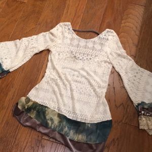 Gypsy Junkies - Free People lace tunic top